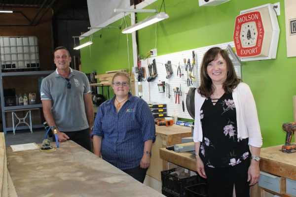 Pascal Bonin, Maire de Granby, Nancy Brunet, ÉcoSélection et Francine Caya, Entrepreneuriat Haute-Yamaska